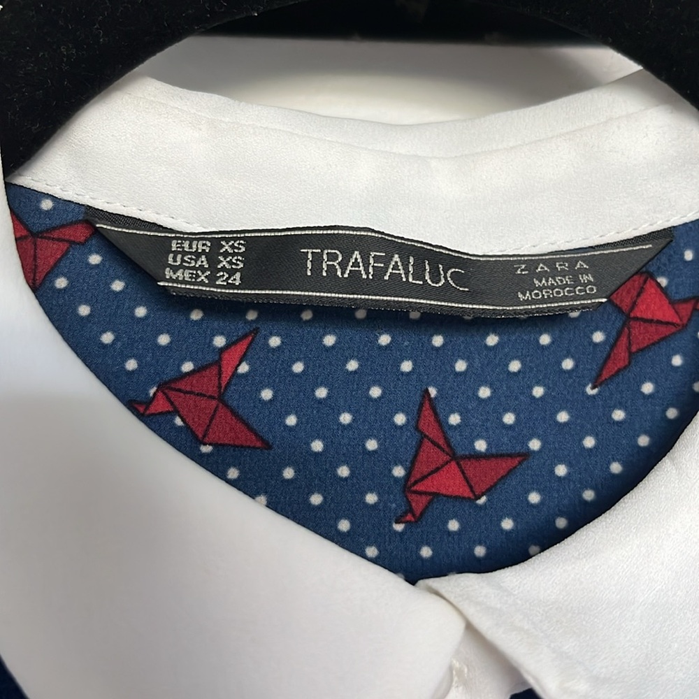 Zara Trafuluc Origami Bird Print Top - Picture 3 of 3